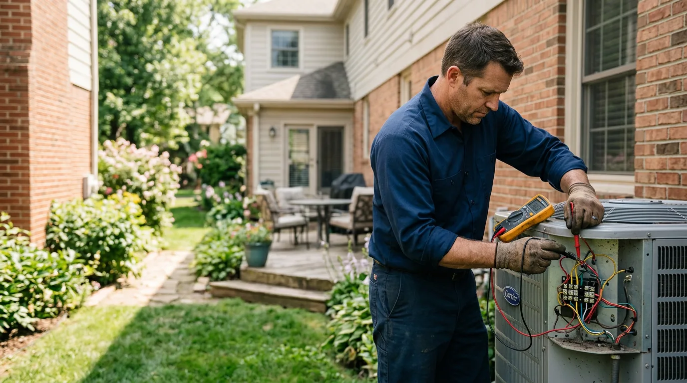 HVAC technician working near Sheridan, WY